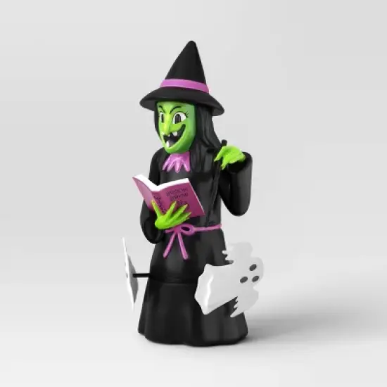 16.14" Light and Sound Witch Figural Halloween Decorative Prop Black - Hyde and EEK! Boutique&trade; image {2}