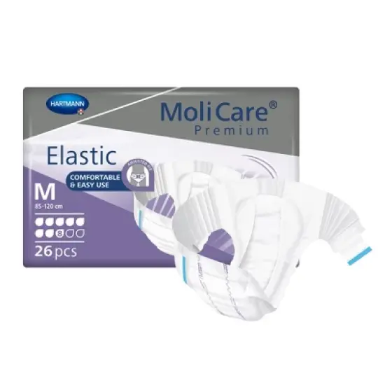 MoliCare Premium Elastic 8D Incontinence Brief, Unisex, Medium image {4}