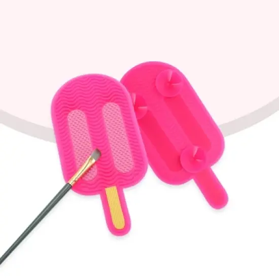 Unique Bargains Popsicles Shape Makeup Brush Cleaning Mat 1 Pc image {4}