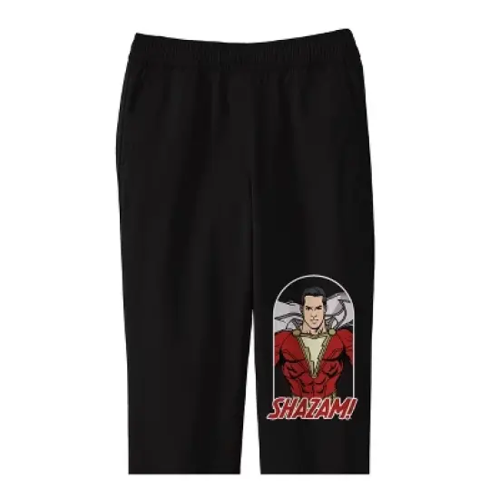 Shazam! Movie Character and Logo Youth Black Graphic Jogger Pants image {1}