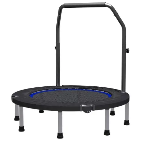 Ainfox Compact Fitness Trampoline with Adjustable Handlebar image {4}
