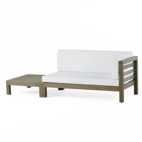 INFURNIC Patio Seating Sets Modern Outdoor Furniture Set Featuring Unique Design,Perfect for Gardens, Living Spaces, White, 58.25"*30.25"*26.5" image {3}