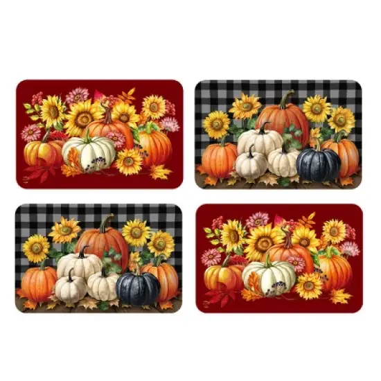 Briarwood Lane Fall Double Sided Placemat (4-pack) 17x11.25 Pumpkins For Fall Placemat image {5}