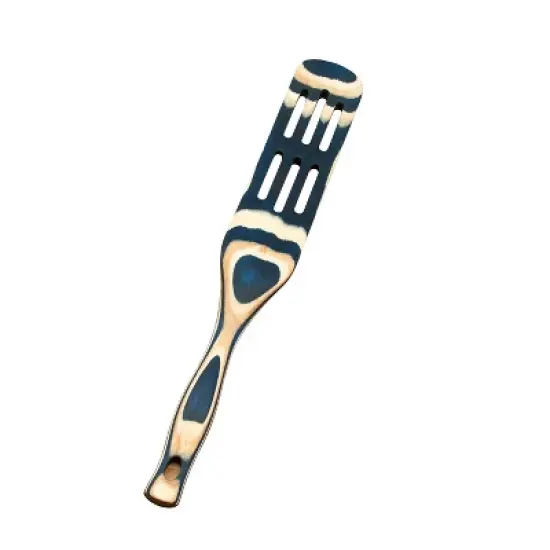 Island Bamboo Pakkawood 13-Inch Slotted Spurtle image {1}