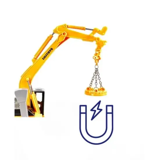 Big Daddy Big Rig Heavy Duty Tractor Trailer Low Boy Transport Flat Bed & Excavator Toy Trucks Combo image {4}