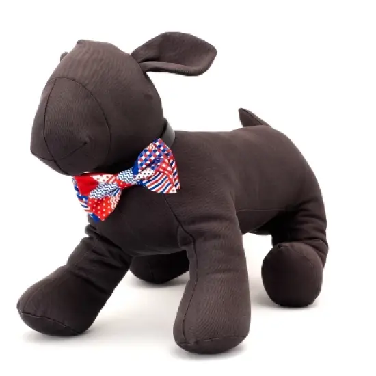 The Worthy Dog Americana Bow Tie Adjustable Collar Attachment Accessory image {2}