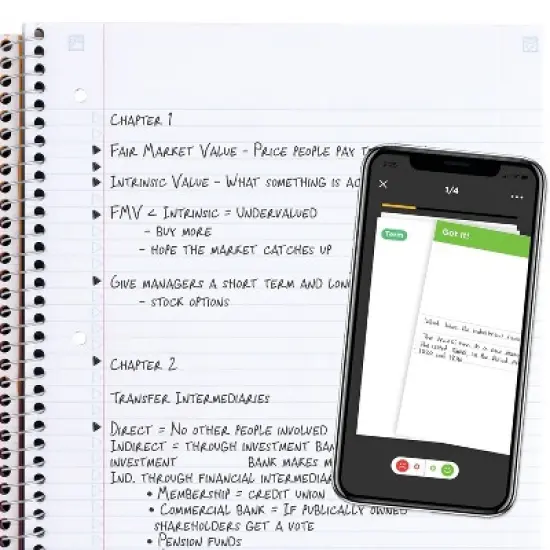 Five Star 5 Subject College Ruled Spiral Notebook (Colors May Vary): School Supplies, 3 Hole Punched, Flexible Cover, 200 Pages image {2}