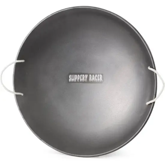 Slippery Racer ProDisc 26 Inch Heavy Duty Aluminum Iron Alloy Met0al Kids Saucer Snow Sled with Dual Riveted Soft Grip Rope Handles. image {3}