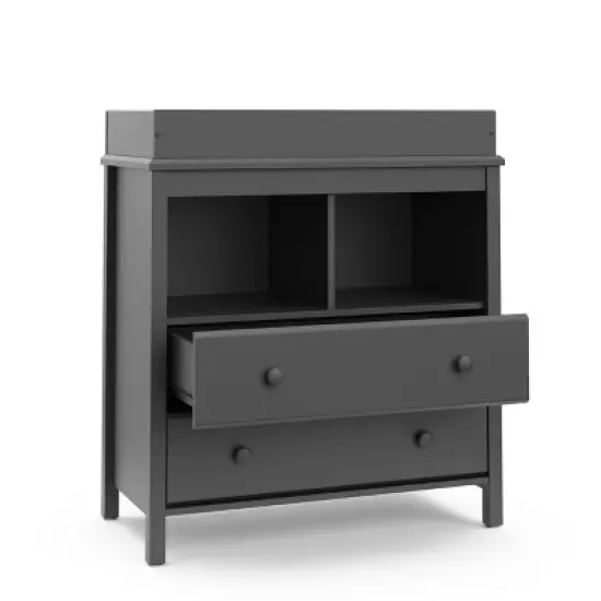 Storkcraft Alpine 2-Drawer Dresser with Changing Table Topper image {2}