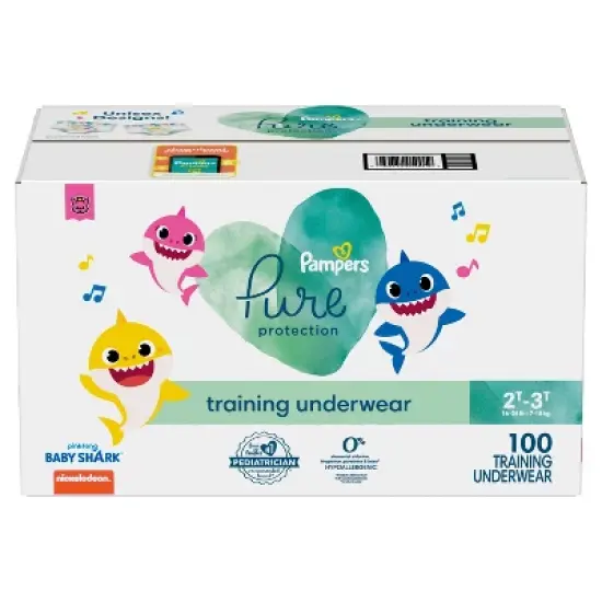 Pampers Pure Protection Training Underwear - Baby Shark - (Select Size and Count) image {8}