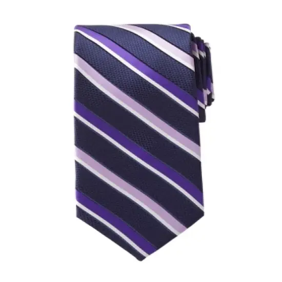 KS Signature by KingSize Men's Big & Tall  Classic Stripe Tie Necktie image {1}