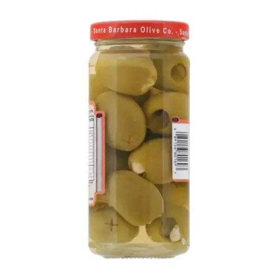 Santa Barbara Jalapeno and Garlic Stuffed Olives - 6 pack, 5 oz image {1}