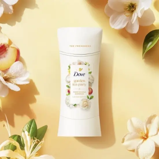 Dove Beauty Advanced Care Limited Edition Garden Tea Party Solid Antiperspirant & Deodorant Honeysuckle Gardenia - 2.6oz image {2}