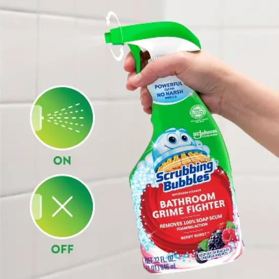 Scrubbing Bubbles Berry Burst Bathroom Grime Fighter - 32 fl oz image {4}