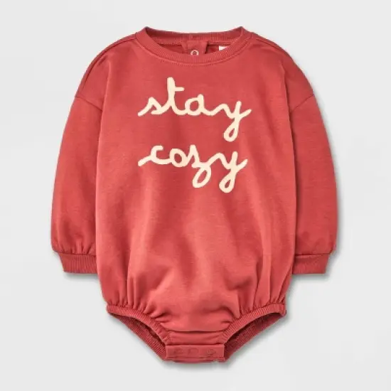 Grayson Collective Baby Bubble Graphic Romper - Red image {3}