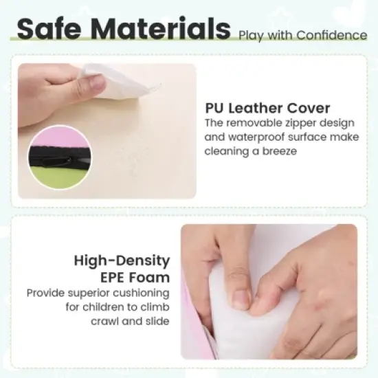 Costway Climb and Crawl Foam Block Play Set for Children Development Indoor Active Play image {6}