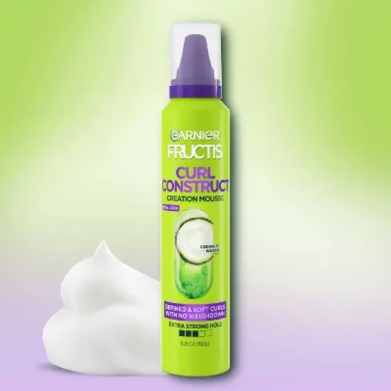 Garnier Fructis Style Curl Construct Creation Hair Mousse - 6.8oz image {1}