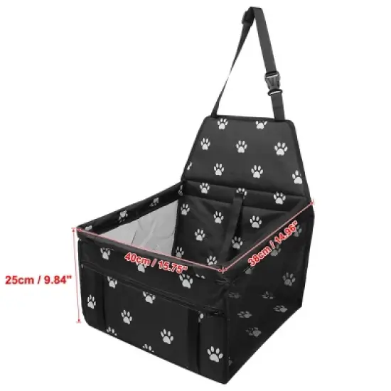 Unique Bargains Oxford Fabric Car Pet Seat Cover Dark Black image {2}