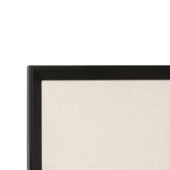 17" x 28" Linen Natural Framed Pinboard Black - Sheffield Home image {3}