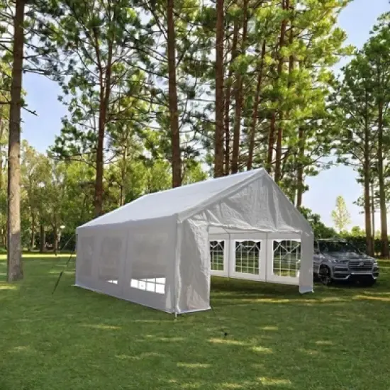 Gulches 20x20 Feet Heavy Duty Party Tent for Outdoor Events, Weddings, BBQs, and Carports with Storage Carry Bags image {5}