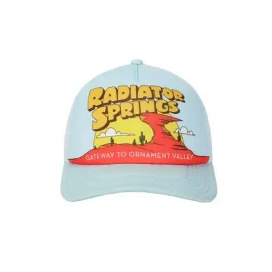 Disney Pixar Cars Disney Radiator Springs light Blue Trucker Hat image {1}