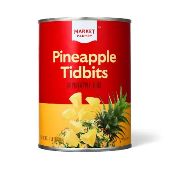 Pineapple Tidbits in 100% Pineapple Juice 20oz - Market Pantry&trade; image {3}