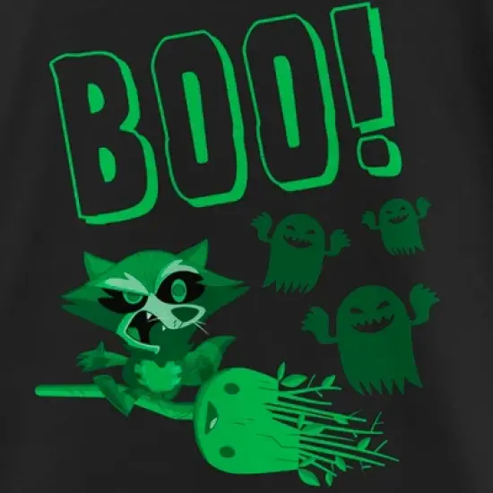 Girl's Marvel Halloween Guardians of the Galaxy Cute Rocket and Groot Boo T-Shirt image {1}