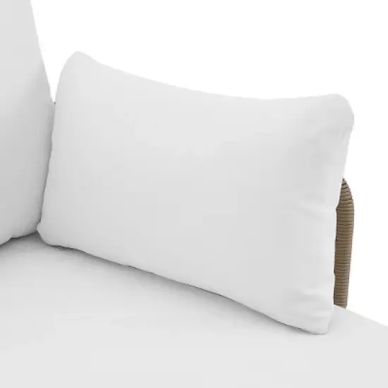 Barton 3-Pieces Outdoor Patio Sectional Set Wicker Sectional Sofa Conversation Set, Cream/Beige image {4}