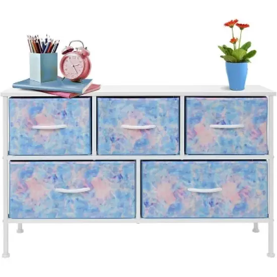 Sorbus Drawer Dresser for Bedroom Home and Office Blue image {3}
