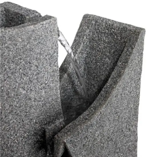 John Timberland Exton Modern Zen Cascading Arched Outdoor Floor Water Fountain 30 3/4" for Yard Garden Patio Home Deck Porch House Exterior Balcony image {2}