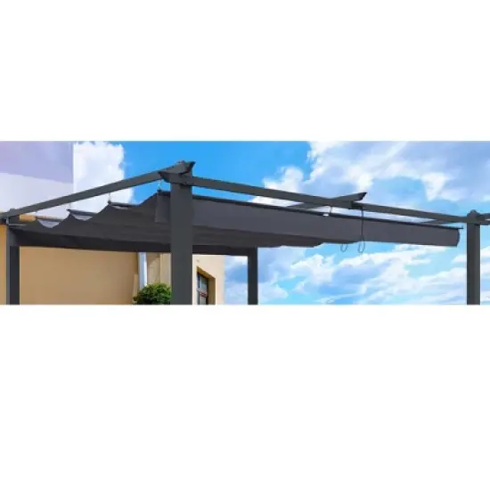 Gulches Replacement Canopy Top Cover Fabric for 13x10 Ft Outdoor Patio Retractable Pergola Sun-shelter - Durable and Stylish image {10}