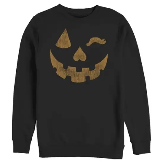 Men's Lost Gods Halloween Jack-o'-Lantern Wink Sweatshirt image {3}