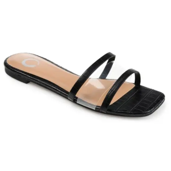 Journee Collection Womens Ramira Slide Flat Sandals image {9}