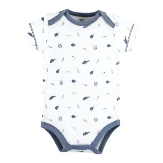 Touched by Nature Organic Cotton Bodysuits, Sea Critters image {6}
