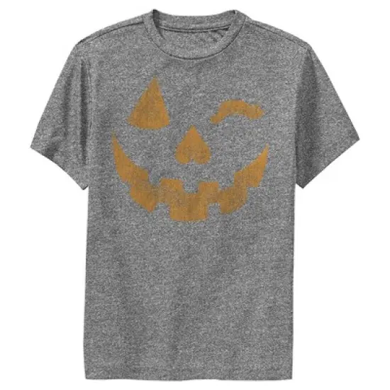 Boy's Lost Gods Halloween Jack-o'-Lantern Wink Performance Tee image {3}