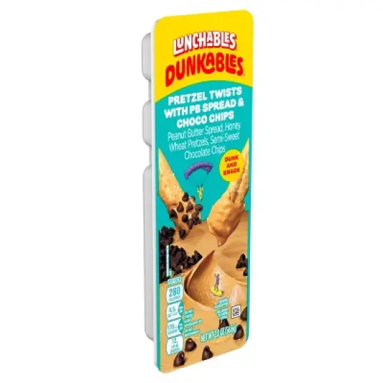 Lunchables Dunkables Pretzel with Peanut Butter and Chocolate Chips - 2oz image {10}