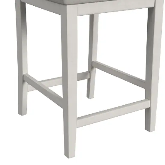 Fowler Wood Counter Height Barstool Sea White - Hillsdale Furniture image {12}