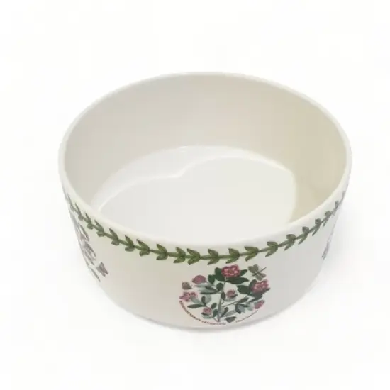 Portmeirion Botanic Garden 8-inch Souffl&eacute; Dish - Assorted Florals Motif, Porcelain Bakeware with Chip-Resistant Glaze - Microwave and Dishwasher Safe image {1}