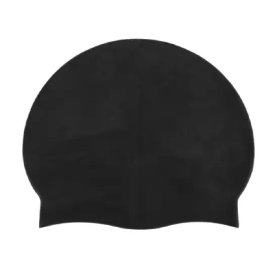 Unique Bargains Silicone Butterfly Vine Leaves Pattern Waterproof Swim Cap 1 Pc image {5}