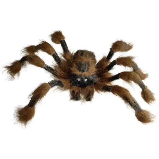 Sunstar 30-inch Hairy Brown Spider Decoration image {1}