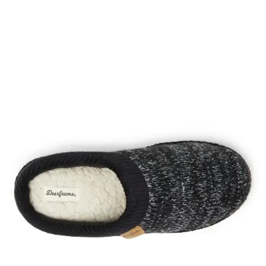 Dearfoams Men's Asher Marled Knit Clog Slipper image {4}