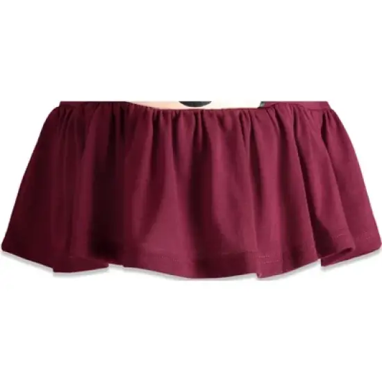 Disney Minnie Mouse Girls Peplum T-Shirt and Leggings Outfit Set Toddler to Little Kid image {7}