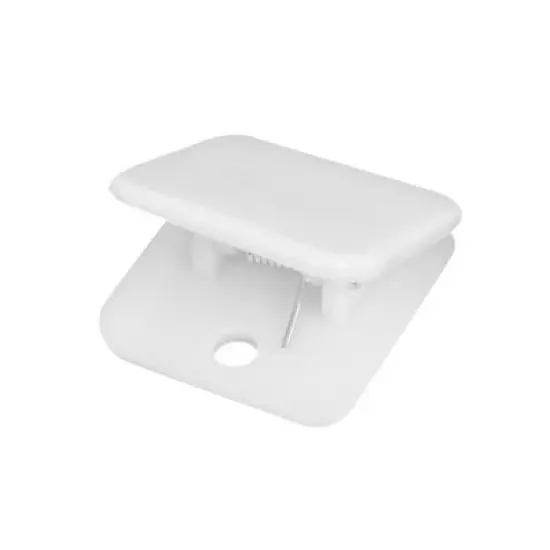 Unique Bargains Durable Material Strong Grip Easy to Hang Up & Save Space Versatile Uses Bag Clips White 5 Pcs image {4}