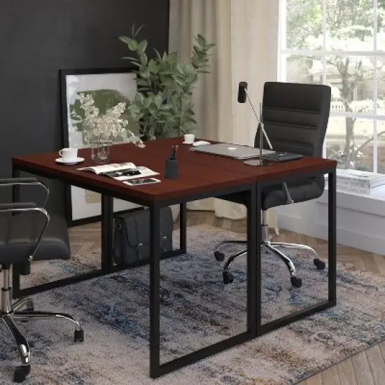 Flash Furniture Tiverton Industrial Modern Desk - Commercial Grade Office Computer Desk and Home Office Desk - 47" Long image {5}