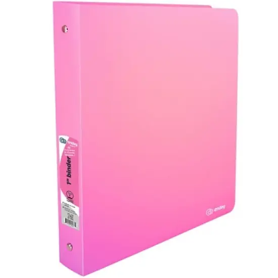 Enday 1" Flexible 3-Ring Binder With Pocket image {6}