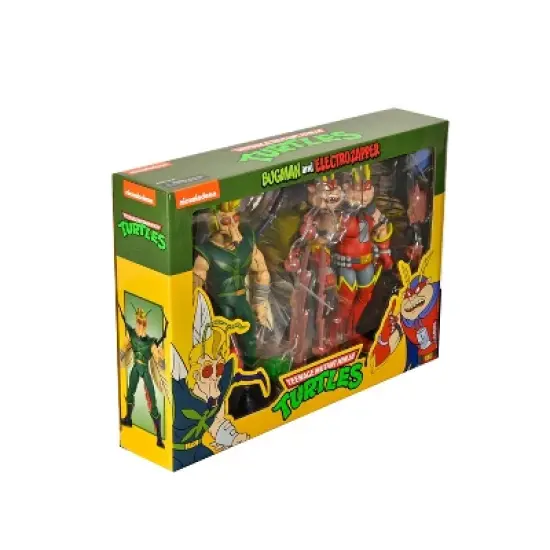 NECA Teenage Mutant Ninja Turtles Cartoon 7" Scale Bugman and Electro Action Figure Set - 2pk image {4}