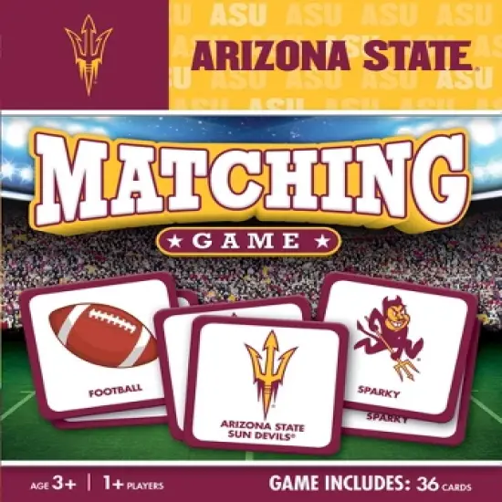 MasterPieces Officially Licensed NCAA Arizona State Sun Devils Matching Game for Kids and Families image {1}