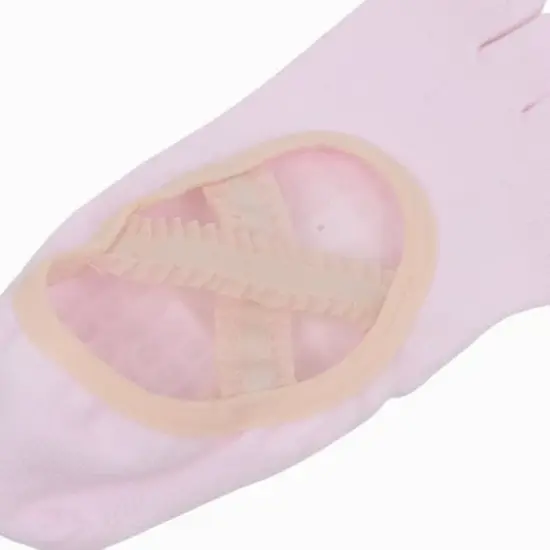 Anna-Kaci Women's Non-Slip Grip Yoga Sock and Fingerless Glove Set with Toe Separation and Ballet Strap Detail image {5}