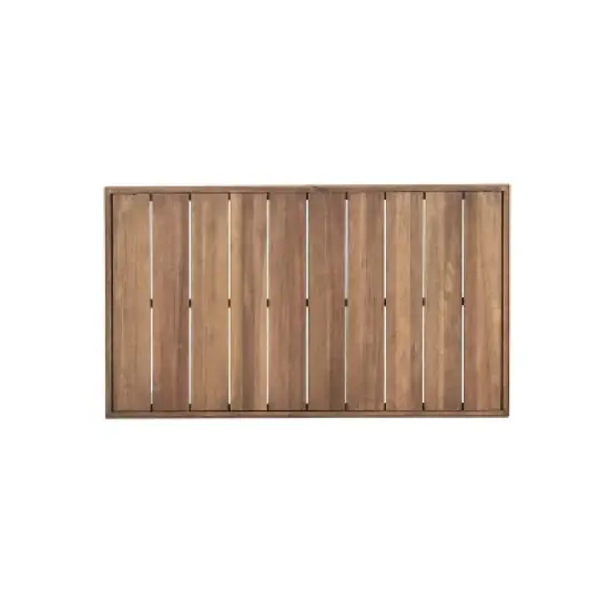 Westchester Outdoor Acacia Wood Rectangular Coffee Table Brown Wash - Christopher Knight Home image {4}