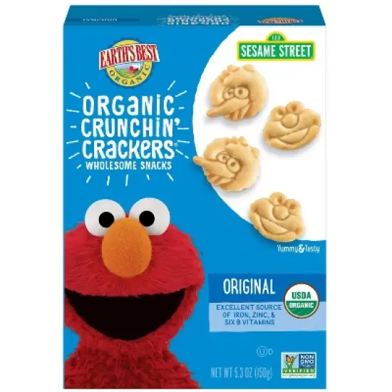 Earth's Best Organic Crunchin' Crackers Baby & Toddler Snacks - 5.3oz image {3}